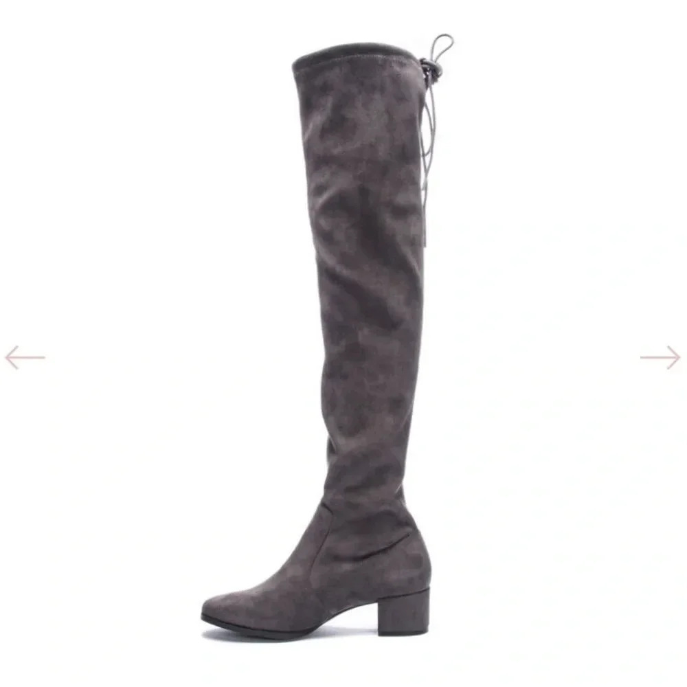 Chinese Laundry Mystical Over-The-Knee Boots Gunmetal - 6M - Picture 6 of 11